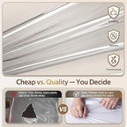 MISSLO 10" Gusseted All Clear Garment Bags for Hanging Clothes 3 Packs 40" Suit Bags for Closet Storage Hanging Clothes Storage Suit Cover for Shirts, Coats, Dresses - Image 5