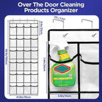 Clear Cleaning Supplies Organizer,Cleaning Products 24 Large Pockets - Image 3
