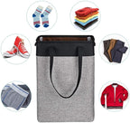 Laundry Basket with Handles Black&Grey-Slim Laundry Bin Collapsible Dirty Clothes Basket Narrow Laundry Bag Foldable Dirty Hamper for Camping, Dorms, Apartments - Image 3