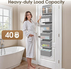 1Pack Over The Door Organizer Large Capacity Hanging Storage Room Organizer | 40 lb Capacity, Ultra-Sturdy, Detachable, Mesh Design with Clear Window, Space-Saving Organizer for Pantry, Nursery & Closet - Image 5