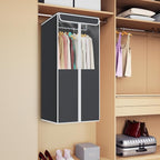 Univivi Garment Bags for Hanging Clothes, Cloth Bag 40 In, 2 PCS, Dark Grey - Image 2