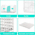 HapiRm Hanging Closet Organizer Storage - 3 Tier Metal Stackable Hanging Closet Shelves with Dividers and S Hooks, Foldable Clothes Shelves for Clothes, Pants, Shoes, Coat, Hats Clutches Accessories - Image 8