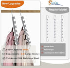 Sindax Space Saving Hangers Telescopic, 6 Holes Clothes Hangers Adjustment to 9 Holes, Upgraded Sturdy Metal Clothes Hangers Space Saving for Heavy Clothes, Closet Organizers and Storage - 8 Pack - Image 4