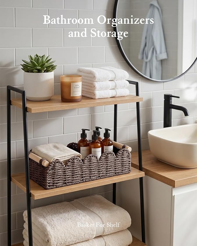 Toilet Paper Storage Basket for Toilet Tank, Bathroom Organizer - Image 4