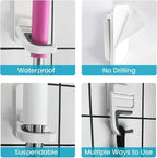 Broom Holder Wall Mount, 4 Pack Self Adhesive Broom and Mop Organizer - Image 6