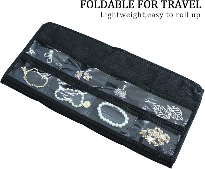 BB Brotrade Hanging Jewelry Organizer,Accessories Organizer,80 Pocket Organizer for Holding Jewelries - Image 4