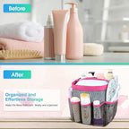 Mesh Shower Caddy Portable - 9 Pockets for College Dorm Room Essential - Image 5