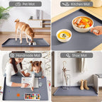 FLATO Waterproof Under Sink Mat, 34" x 19", Black - Image 6
