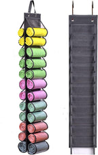 Legging Storage Bag Storage Hanger Can Holds 24 Leggings or Shirts Jeans Compartment Storage Hanger, Foldable Leggings Organizer Clothes Portable Closets Roll Holder (Grey-2) by RZMAYIS