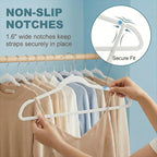 HOUSE DAY Ivory Plastic Hangers 20 Pack - Ultra-Thin Heavy Duty Non-Velvet - Image 6