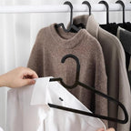 Clothes Hangers 30 Pack, 16" Heavy Duty Coat Hanger, Clear Acrylic Hangar, Non-slip Short Neck Hanger for Closet, Space Saving Slim Thin Perchas for Adult Suit, T-shirt, Jacket, Dress, Blouse Clothing - Image 8