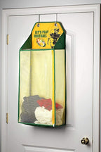 Store & Score Over The Door Hanging Kids Fun LED Football Light-Up Collapsible Mesh Construction Laundry Hamper Basket, Toy Chest, Heavy Duty Metal Hooks Included. Patent Pending - Image 2