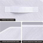 Homsorout Closet Baskets for Shelves Trapezoid - Decorative Storage Baskets with Handle, Closet Bins for Organization, Shelf Storage Bins for Clothes, Books, Home, Office, 3 pack, White - Image 7