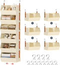 Hanging Closet Organizer Extra Large, Clothes Hanging Shelves for Closet with Divider, Collapsible Closet Storage System, Fabric Storage Bins for Home, Dorm, Rv, Sweaters, Handbags, Underwear, Sock by DiMJ