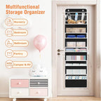Over The Door Organizer Storage Large Capacity Hanging Bedroom Storage | 6 Shelves, Detachable, 40 LB Capacity, Mesh Design, Clear Window, Sturdy, Storage Organizer for Nursery, Pantry & Closet - Image 6