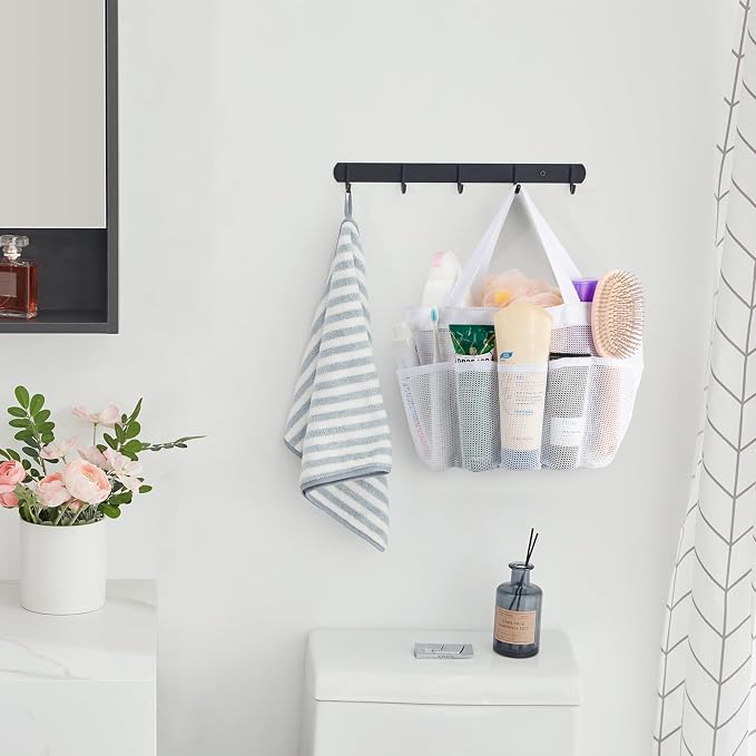 Lifewit Mesh Shower Caddy Portable, Dorm Room Essentials, 1 Pack, White - Image 7