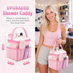 Mesh Shower Caddy Portable - 9 Pockets for College Dorm Room Essential - Image 2