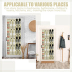 Windyun 1 Pcs 40 Pocket Over the Door Shoe Organizer Hang,Beige - Image 5