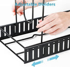 ORDORA Pots and Pans Organizer Under Cabinet 16.6" 8-Tier Adjustable 2-Pack - Image 8