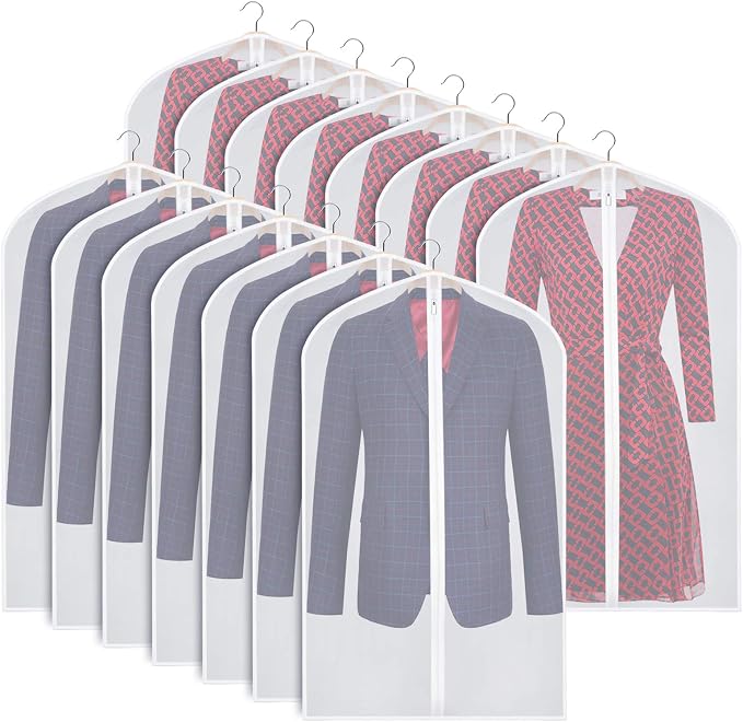 Zilink Suit Bag for Storage Suit Cover Protector 40 in, 15 Pack by Zilink