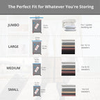 Vacuum Storage Bags 7 Pack Jumbo for Clothes Space Saving with Hand Pump - Image 4