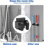 Strong Magnetic Mop Broom Holder, 2 Pack | Heavy Duty Magnetic Mop Hanger, For Refrigerators,Laundry Room Garage Kitchen Workshops - Image 6