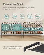 SONGMICS 4-Tier Shoe Rack, Space-Saving, Shoe Storage Organizer - Image 6
