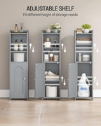 Hzuaneri Bathroom Storage Cabinet, Narrow Toilet Paper Cabinets with Doors - Image 4