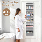 Over the Door Organizer, Large Pocket Hanging Storage with 40lb Capacity - Image 7