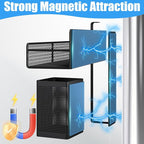 Magnetic Shelves for Washing Machine 6 Pack, Heavy-Duty Metal Magnetic Laundry Organizer Black W/ Hanger Organizer, Tool Holder, Space Saving Shelf for Home Kitchen Closet & Laundry Room Organization - Image 3
