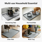 Mateeylife Under Sink Mat Kitchen Waterproof, Silicone Sink Tray 22"X31" - Image 6