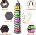 Legging Storage Bag Storage Hanger Can Holds 24 Leggings or Shirts Jeans Compartment Storage Hanger, Foldable Leggings Organizer Clothes Portable Closets Roll Holder (Grey-2) - Image 3