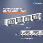 reliahom Broom Holder Wall Mount Mop Hanger Tools organizer 4Racks 5Hooks - Image 6