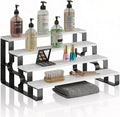 4 Tier Wood Makeup Organizer, Perfume Display Stand for Bathroom by USHARP