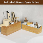 GFWARE Hot Hair Styling Tool Organizer with Drawer & 3 Cooling Cups, Wood - Image 5