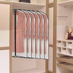 Garment Bags for Hanging Clothes (Set of 6) Black Side Breathable Garment Bag Clothes Cover Clear Full Zipper Bags for Suit Clothes Storage (24'' x 48'', Black) - Image 6
