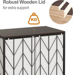 WOWLIVE Double Laundry Hamper with Lid, Rolling Laundry Basket with Wheels - Image 6