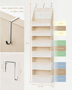 KMSCO Over The Door Organizer 6 Large +13 Mesh Side Pockets - Image 2