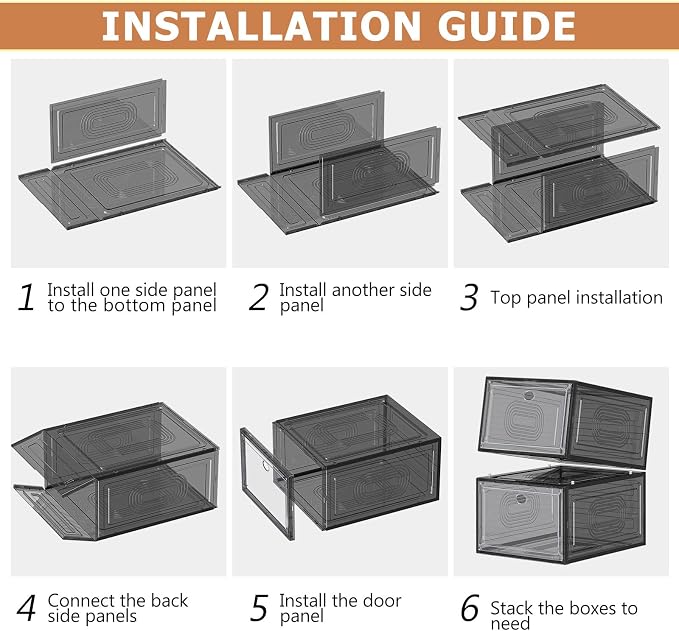 caktraie 10 Pack Shoe Organizer Stackable - Image 6