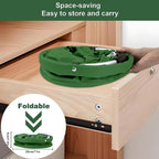 17L Cleaning Caddy with Handle, Cleaning Supplies Organizer, Foldable Storage Basket, Cleaning Supply Caddy, Portable Multi Cleaning Bucket Bag for Home, Garden (Green) - Image 6