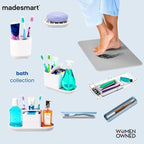madesmart Shower Tote with Soft Grip Handle, Smoke - Image 8