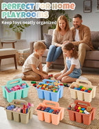 6 Pack Classroom Caddy Organizer with Handle, Table Caddy Classroom - Image 8