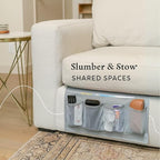 Houseify Slumber & Stow Hanging Bedside Caddy Organizer, 5 Pockets - Image 7
