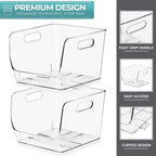 Sorbus Clear Pantry Organizer with Stackable Storage Bins, Open Front - Image 6