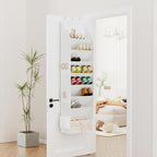 Criusia Shoe Storage, Over the Door Shoe Organizer, Hanging Closet Shoe Storage with Large Deep Pockets, Fits 16–24 Pairs of Sneakers, Sandals, Boots, White - Image 8
