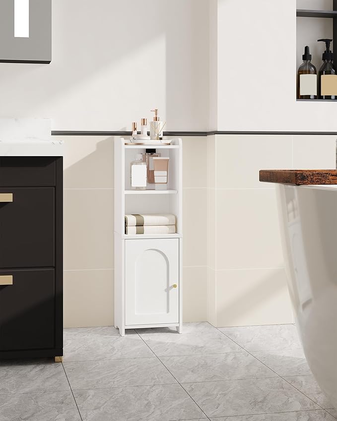 Hzuaneri Bathroom Storage Cabinet, Narrow Toilet Paper Cabinets with Doors - Image 3
