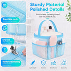Mesh Shower Caddy Portable - 9 Pockets for College Dorm Room Essential - Image 3