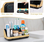 GFWARE Gold Toothbrush Holders for Bathrooms Countertop Organizer - Detachable 7 Slots Electric Toothbrush and Toothpaste Holder, Kids Organization and Storage, Restroom Accessories Vanity Stuff - Image 4