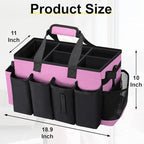 Wearable Large Cleaning Caddy Bag for Housekeepers (Pink) - Image 2