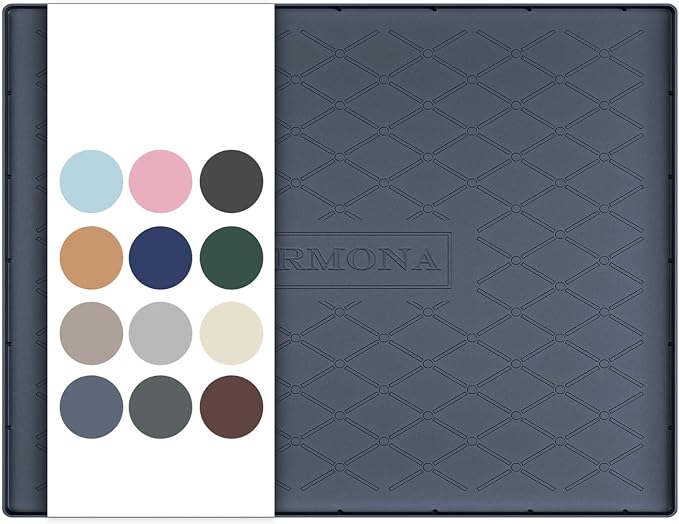URMONA Under Sink Mat 28 x 19 in, Waterproof Silicone Cabinet Protector by URMONA